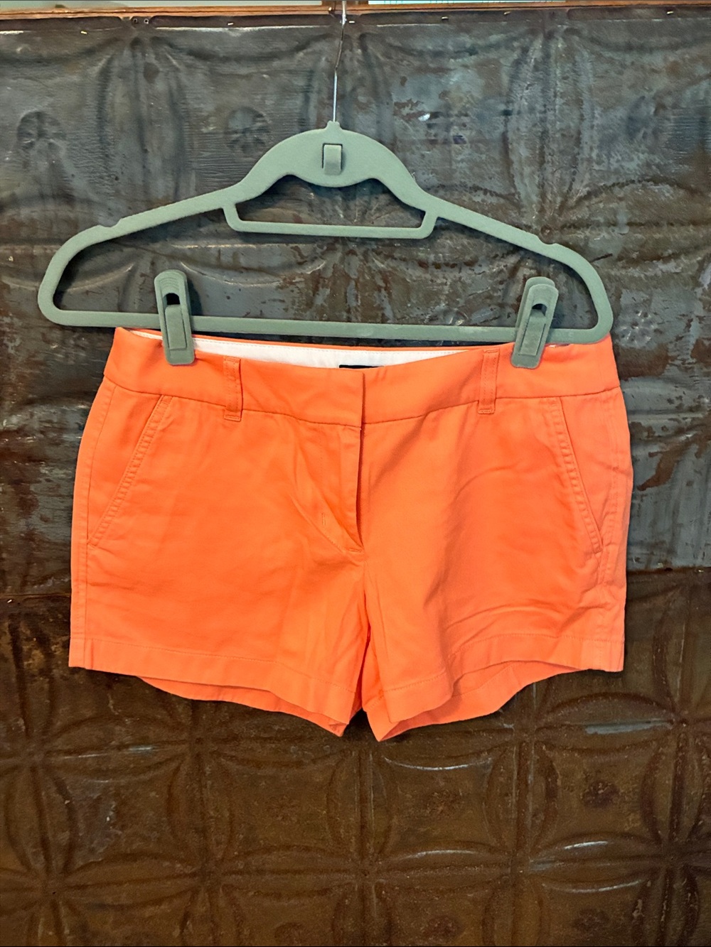 J.Crew. Women's Coral Cotton Shorts